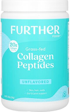 Further Food, Collagen Peptides, Unflavored, Kollagenpeptide von grasgefütterten Kühen, geschmacksneutral, 280 g (9,88 o...