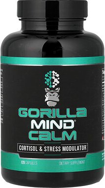Gorilla Mind, Calm, Cortisol & Stress Modulator, Ruhe, Cortisol und Stressmodulator, 120 Kapseln