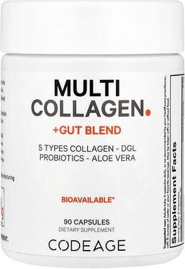 Thumbnail - Codeage, Multi Collagen + Gut Blend, Multi-Kollagen + Gut-Mischung, 90 Kapseln