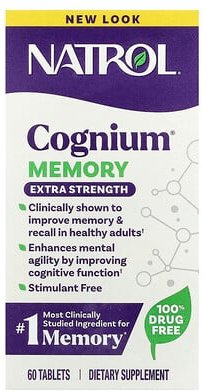 Natrol, Cognium® Memory, 200 mg, 60 Tabletten