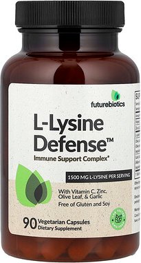 Futurebiotics, L-Lysine Defense™, L-Lysin, 90 pflanzliche Kapseln