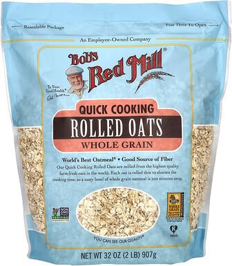Bob's Red Mill, Quick Cooking Rolled Oats, Haferflocken, Vollkorn, 907 g (32 oz.)