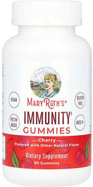 MaryRuth's, Immunity Gummies, Fruchtgummis zur Immunität, ab 4 Jahren, Kirsche, 90 Fruchtgummis