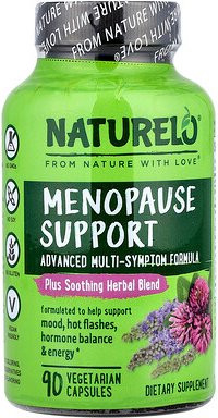 NATURELO, Menopause Support, Unterstützung bei der Menopause, 90 pflanzliche Kapseln