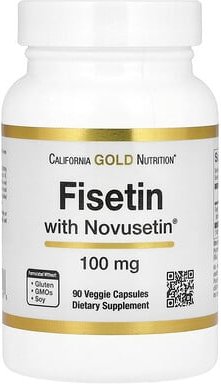 California Gold Nutrition, Fisetin mit Novusetin, 100 mg, 90 pflanzliche Kapseln