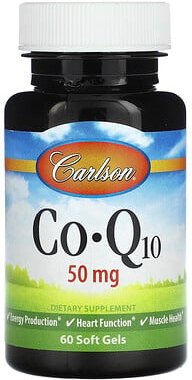 Thumbnail - Carlson, CoQ10, 50 mg, 60 Weichkapseln