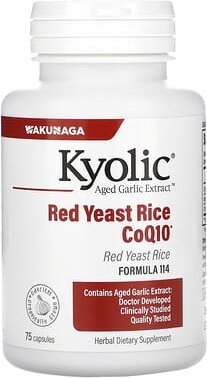 Kyolic, Aged Garlic Extract™, Red Yeast Rice Plus CoQ10,Formula 114, gereiftes Knoblauchextrakt, Rotschimmelreis plus Co...