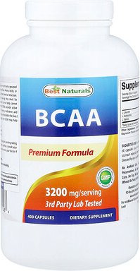 Best Naturals, BCAA, 400 Kapseln