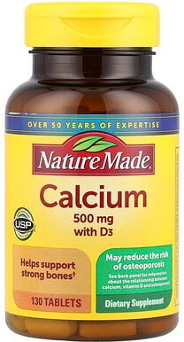 Nature Made, Calcium with D3, Calcium mit D3, 130 Tabletten