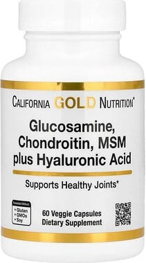 Thumbnail - California Gold Nutrition, Glucosamine, Chondroitin, MSM plus Hyaluronic Acid, Glucosamin, Chondroitin, MSM plus Hyaluro...