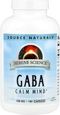 Thumbnail - Source Naturals, Serene Science®, GABA, 750 mg, 180 Kapseln