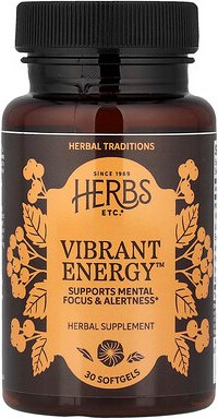 Herbs Etc., Vibrant Energy™, 30 Weichkapseln