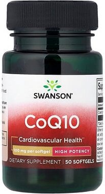 Thumbnail - Swanson, CoQ10, hohe Potenz, 100 mg, 50 Weichkapseln