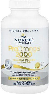 Thumbnail - Nordic Naturals, ProOmega® 2000, Omega-3-Ergänzungsmittel, Zitrone, 120 Weichkapseln (1,075 mg pro Weichkapsel)
