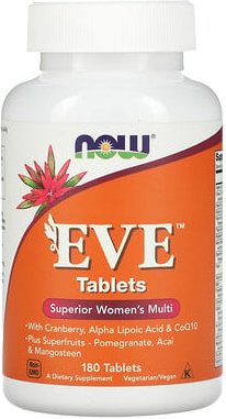 NOW Foods, Eva-Tabletten, Überagendes Multivitamin für Frauen, 180 Tabletten