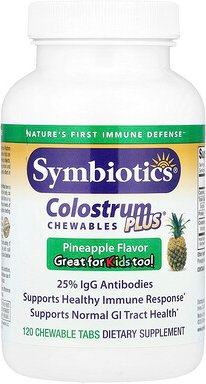Thumbnail - Symbiotics, Vormilch Plus, Ananasgeschmack, 120 Kautabletten