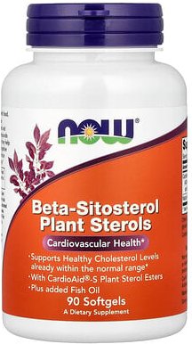 NOW Foods, Beta-Sitosterol-Pflanzensterole, 90 Weichkapseln