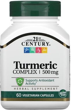 21st Century, Kurkuma-Komplex, 500 mg, 60 Veggie-Kapseln