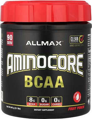 ALLMAX, AMINOCORE™ BCAA, Fruchtpunsch, 945 g (2,1 lbs.)