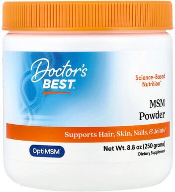 Thumbnail - Doctor's Best, MSM Powder with OptiMSM®, MSM-Pulver mit OptiMSM®, 250 g (8,8 oz.)