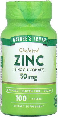 Nature's Truth, Chelatiertes Zink, 50 mg, 100 Tabletten