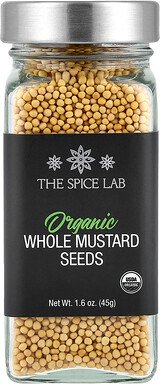 The Spice Lab, Organic Whole Senf Seeds, ganze Bio-Senfkörner, 45 g (1,6 oz.)