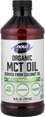 NOW Foods, Sports, Organic MCT Oil, Bio-MCT-Öl, 473 ml (16 fl. oz.)