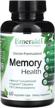 Thumbnail - Emerald Laboratories, Memory Health, Gedächtnisgesundheit, 60 pflanzliche Kapseln