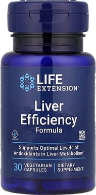 Life Extension, Liver Efficiency Formula, Lebereffizienz-Formel, 30 pflanzliche Kapseln