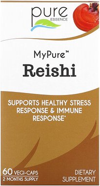 Pure Essence, My Pure, Reishi, reiner Reishi, 500 mg, 60 pflanzliche Kapseln