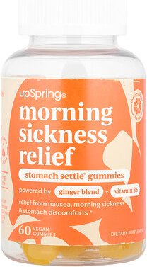 UpSpring, Morning Sickness Relief, Stomach Settle® Fruchtgummis, Linderung der morgendlichen Übelkeit, Zitrone-Ingwer, 6...
