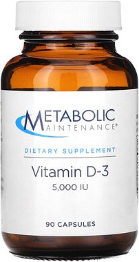 Metabolic Maintenance, Vitamin D-3, 5.000 IE, 90 Kapseln