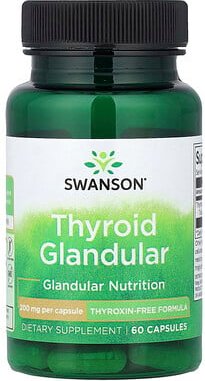 Swanson, Schilddrüse, 200 mg, 60 Kapseln