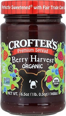 Crofter's Organic, Organic Premium Spread, Bio-Brotaufstrich in Premium-Qualität, Beerenernte, 468 g (16,5 oz.)