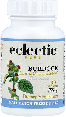 Eclectic Herb, Freeze Dried, Astragalus, Klette, 400 mg, 90 vegetarische Kapseln