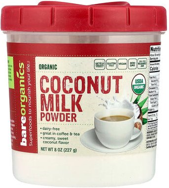 BareOrganics, Bio-Kokosmilchpulver, 227 g (8 oz.)