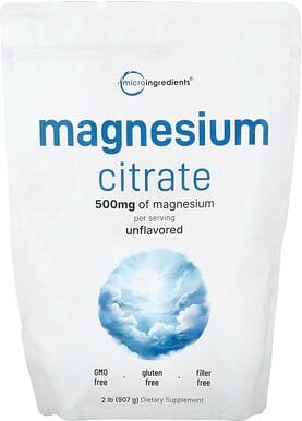 Thumbnail - Micro Ingredients, Magnesium Citrate, Magnesiumcitrat, geschmacksneutral, 907 g (2 lb.)