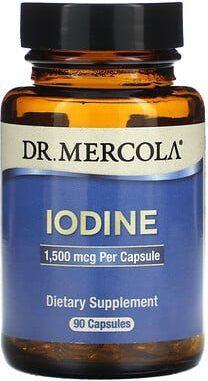 Dr. Mercola, Iodine, Jod, 1.500 mcg, 90 Kapseln