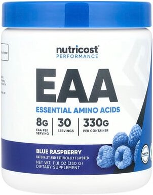 Nutricost, Performance, EAA, Blaue Himbeere, 330 g (11,8 oz.)