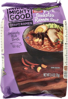 Mike's Mighty Good, Craft Ramen, Spicy Pork Tonkotsu Ramen Soup, würzige Tonkotsu-Ramen-Suppe vom Schwein, 70 g (2,4 oz....