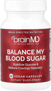 BrainMD, Balance My Blood Sugar, Gleichgewicht meines Blutzuckers, 60 vegane Kapseln