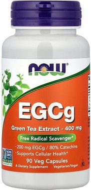 NOW Foods, EGCg, Extrakt aus Grünem Tee, 400 mg, 90 vegetarische Kapseln