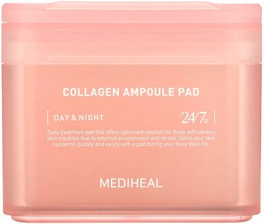 MEDIHEAL, Collagen Ampoule Pad, Kollagen-Ampullen-Pad, 100 Pads