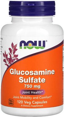 NOW Foods, Glucosamine Sulfate, Glucosaminsulfat, 750 mg, 120 pflanzliche Kapseln