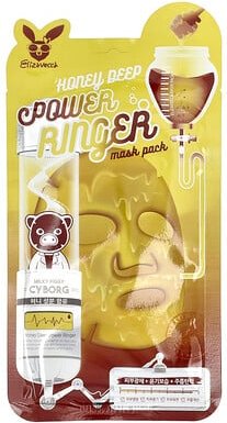 Thumbnail - Elizavecca, Honey Deep Power Ringer Beauty Mask Pack, Honig-Masken, 1 Tuchmaske, 23 ml (0,78 fl. oz.)