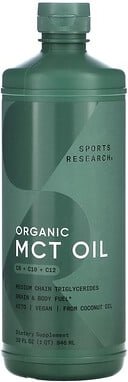 Sports Research, MCT-Öl, Ohne Geschmackzusätze, 946 ml