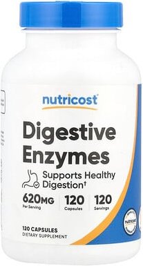 Nutricost, Verdauungsenzyme, 620 mg, 120 Kapseln