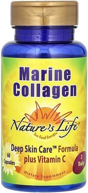 Nature's Life, Marine Collagen, Meereskollagen, 60 Kapseln