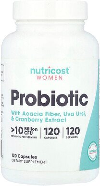 Nutricost, Women, Probiotic, Probiotikum für Frauen, >10 Milliarden KBE, 120 Kapseln