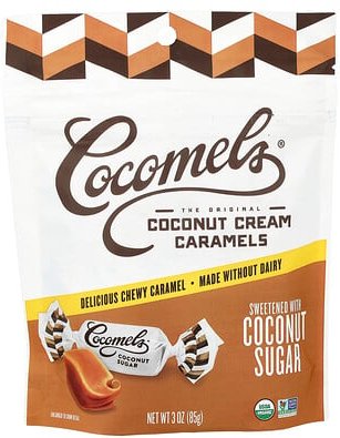 Cocomels, Coconut Cream Caramels, Kokosnuss-Creme-Karamell, Kokosnusszucker, 85 g (3 oz.)